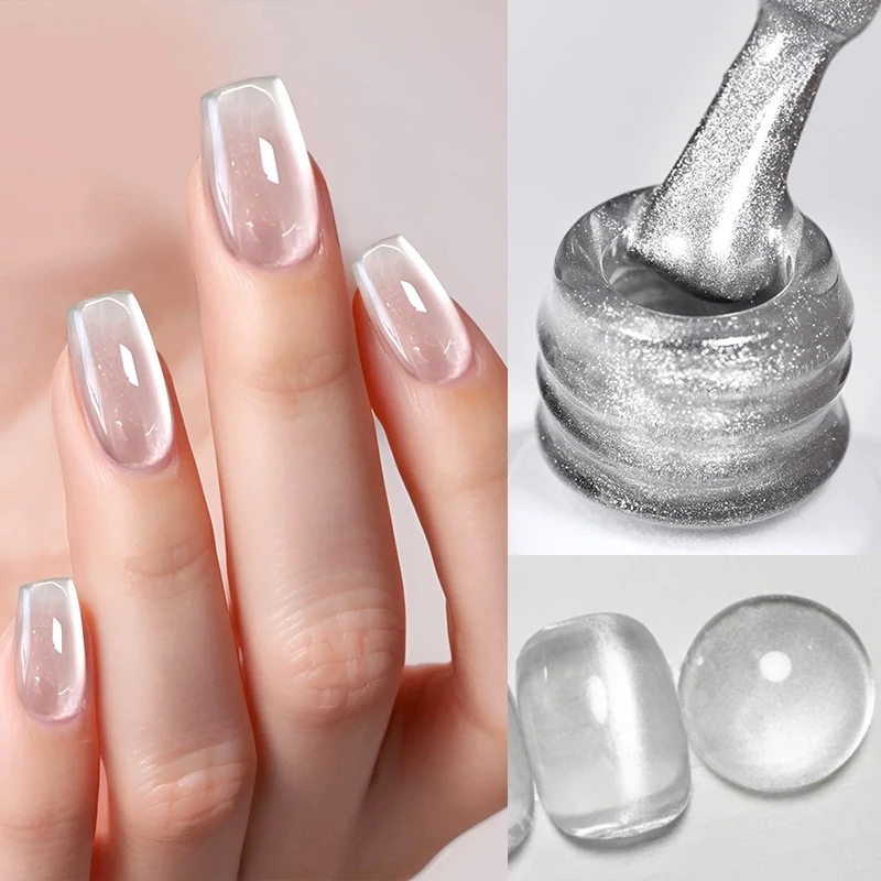 1 Bottle BORN PRETTY 10ml Water Light Cat Magnetic Gel Nail Polish Semi Permanent Soak Off Crystal Gel Polish For Nails Manicure