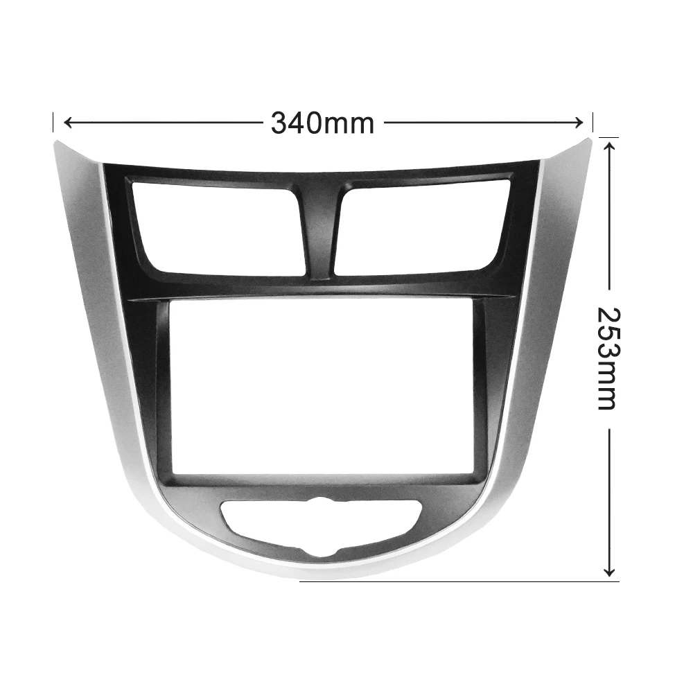 7-дюймовая Автомобильная рама для HYUNDAI i-25 i25 Accent Solaris Verna 2Din, автомобильная радиоустановка, DVD, стереорамка, Адаптер для установки приборной панели