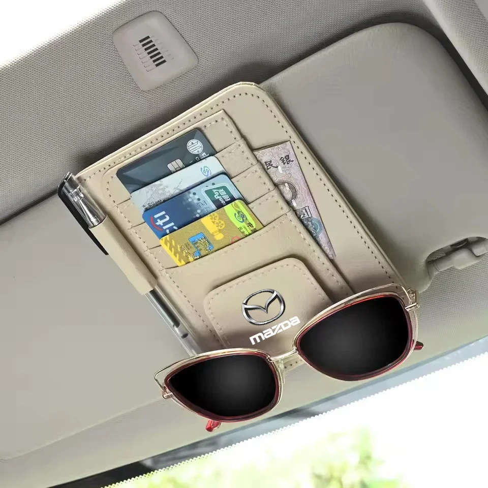 

Sun Visor Storage Card Holder Sunglasses Case for Mazda 3 6 2 5 CX-5 CX-30 CX-8 CX-9 MX-5 CX-3 CX-4 CX-7 BL BM GJ Accessories