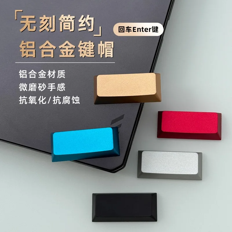 Original Aluminum Alloy CNC Mechanical Keyboard Metal Arrow Keycaps Cherry R1 Profile Custom Artisan Keycap Gaming Keyboard Gift