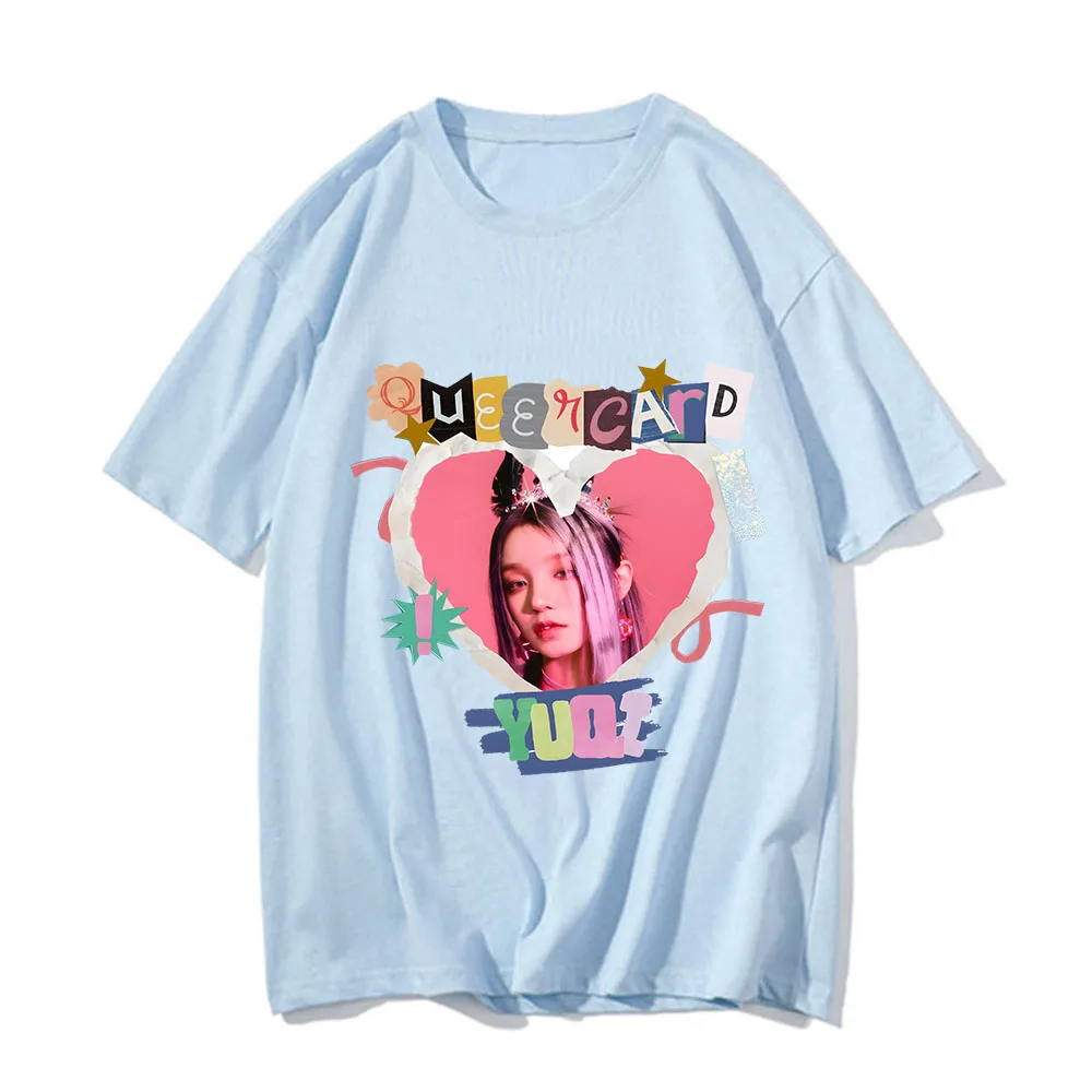 GIDLE I Am et Shirt ملابس مجموعة ، تي شيرت بأكمام قصيرة ، محايد إلى المراوح ، تيشيرتات الموضة ، G MIYEON YUQI ، #5