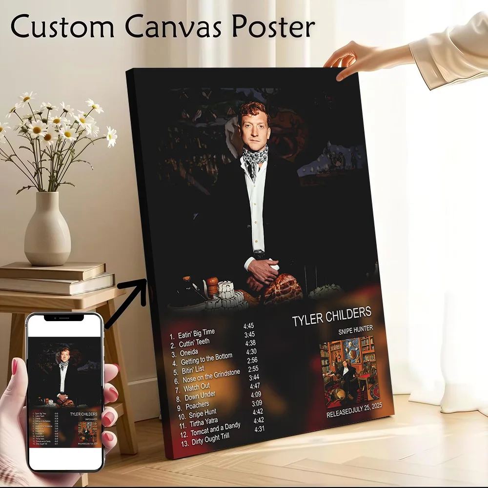 Tyler Childers Snipe Hunter Album Art Poster Canvas Wall Art Custom Photo Print Modern Painting for Fans Bedroom Decoration Room