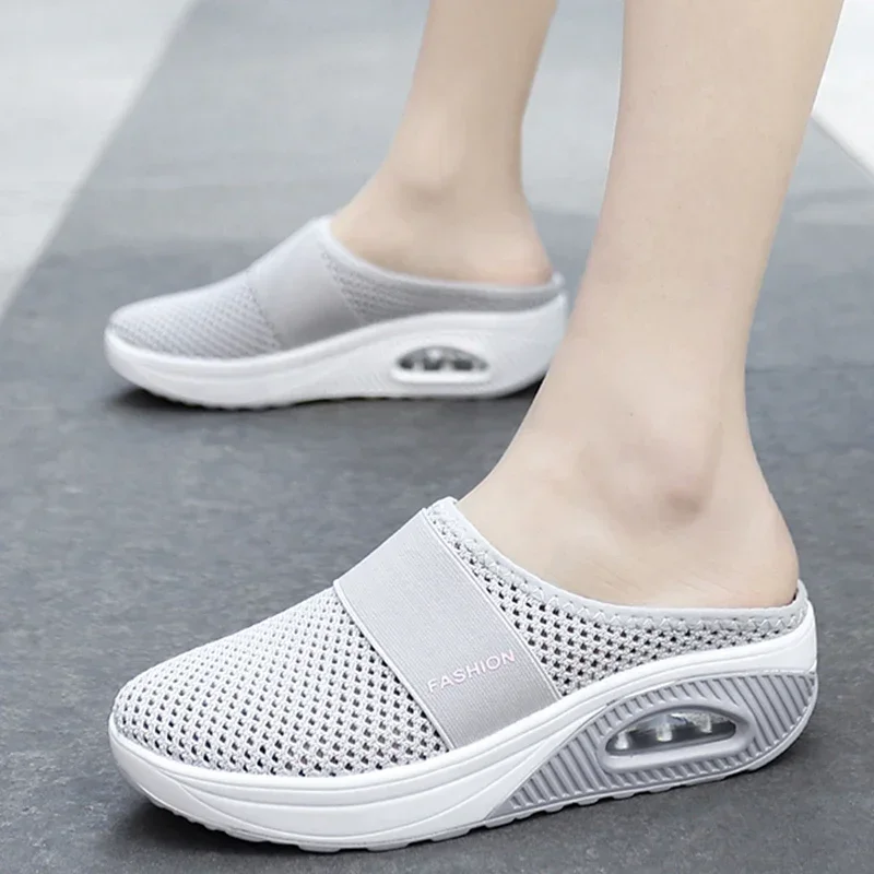 Shoes for Women 2023 Hot Sale Basic Women\'s Slippers Breathable Casual Slippers Women Platform Wedges Plus Size Shoes Female