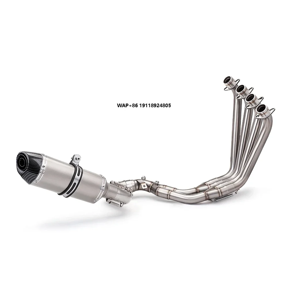For CBR650R CBR650F CBR650 2014-2025 Motorcycle Exhaust Pipe Front Link Pipe Complete Exhaust System with Two Oxygen Sensors