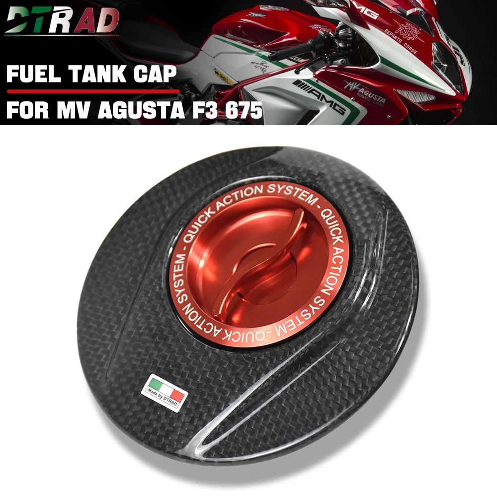 New For MV Agusta F3 675 RC 2012-2021 F3 800 RR RC 2013-2022 2023 Carbon Fiber Keyless Quick Release Fuel Tank Cap Gas Oil Cover
