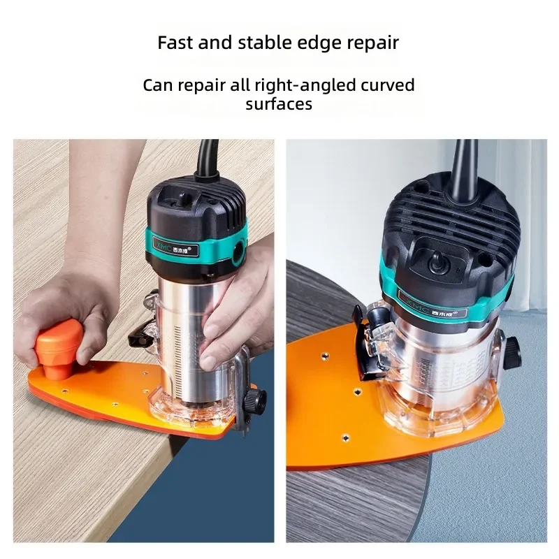 Woodworking Trimming Machine Baseplate Brake Bearing Card Holder Flip Chip Board Slotting Tool Small Scraping Device