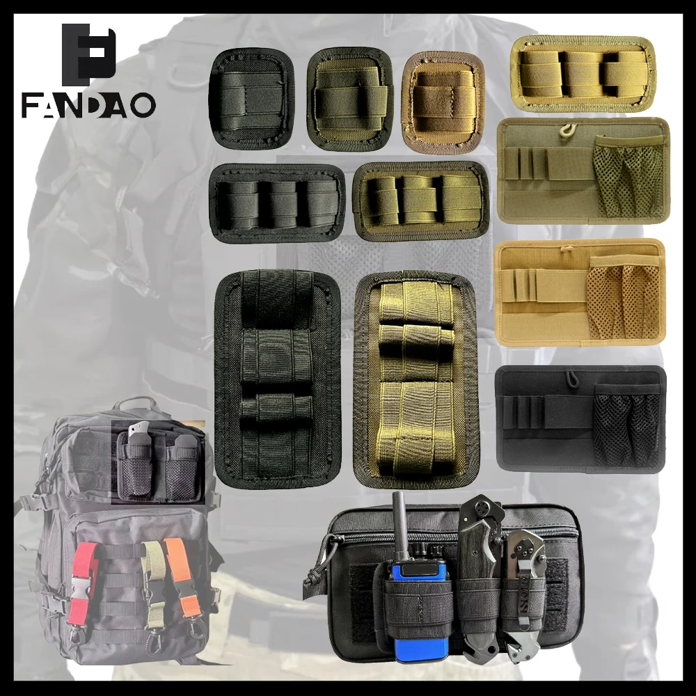 

Tactical Module Storage Bag EDC Modular Elastic Hanging Pouch Backpack Vest Chest Mount Organizer Insert Pocket for Hunting
