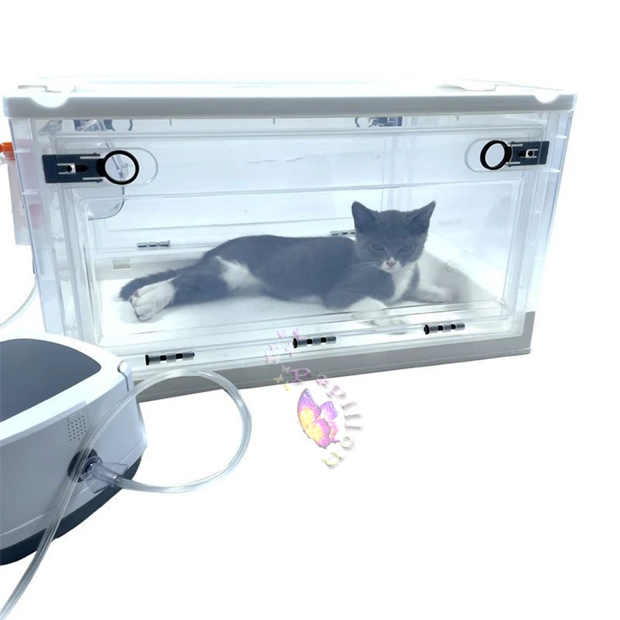 Oxygen Room Foldable Nebulization Box Portable Pets Oxygen Cage Small Animal Veterinary Atomization Box