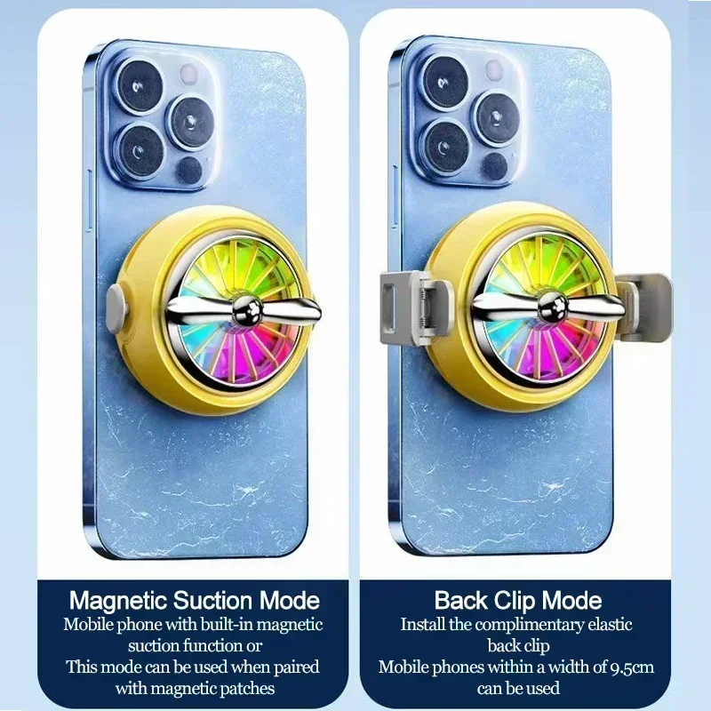 A02 Mobile Phone Gaming Accessories ABS+Aluminum Alloy Semiconductor Removable Cooling Radiator for IOS Android PUBG Game Cooler