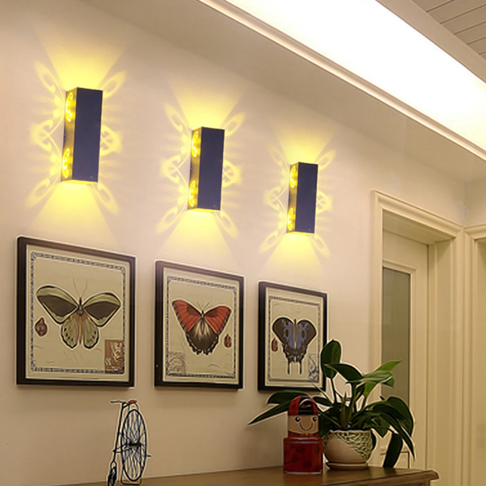 

Double Headed Corridor Silver Aluminum Bedroom Living Wall Light Corridor Background Wall Light Decorative Lights