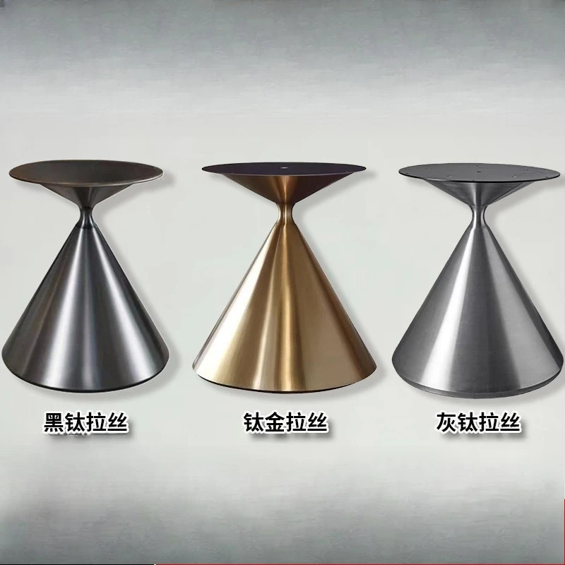 Stainless Steel Tulip Flared Table Base, Metal Support Frame for Marble Sintered Stone Side & Coffee Table