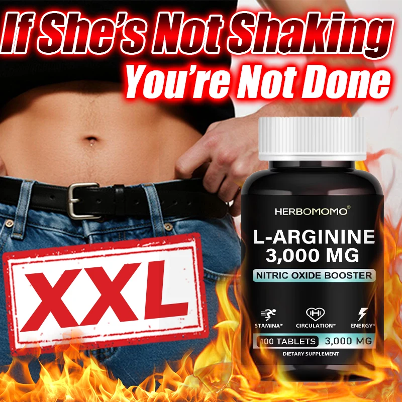 

Daily Supplement For Men With L-ARGININE3000Mg,Health, Energy and Endurance