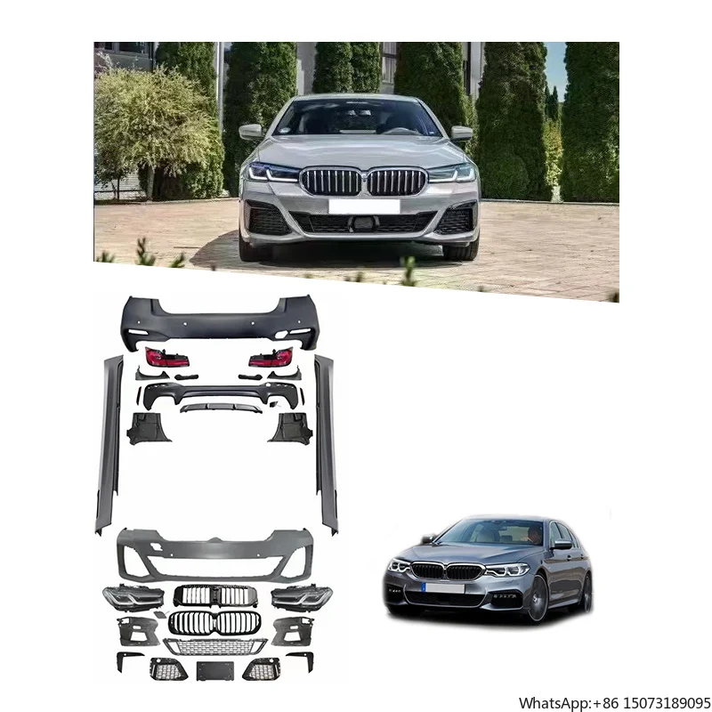OUYE for 5 Series Old G30 New High Quality Full Conversion Body Kit with Hood Fender Front/Rear Bumper Lip