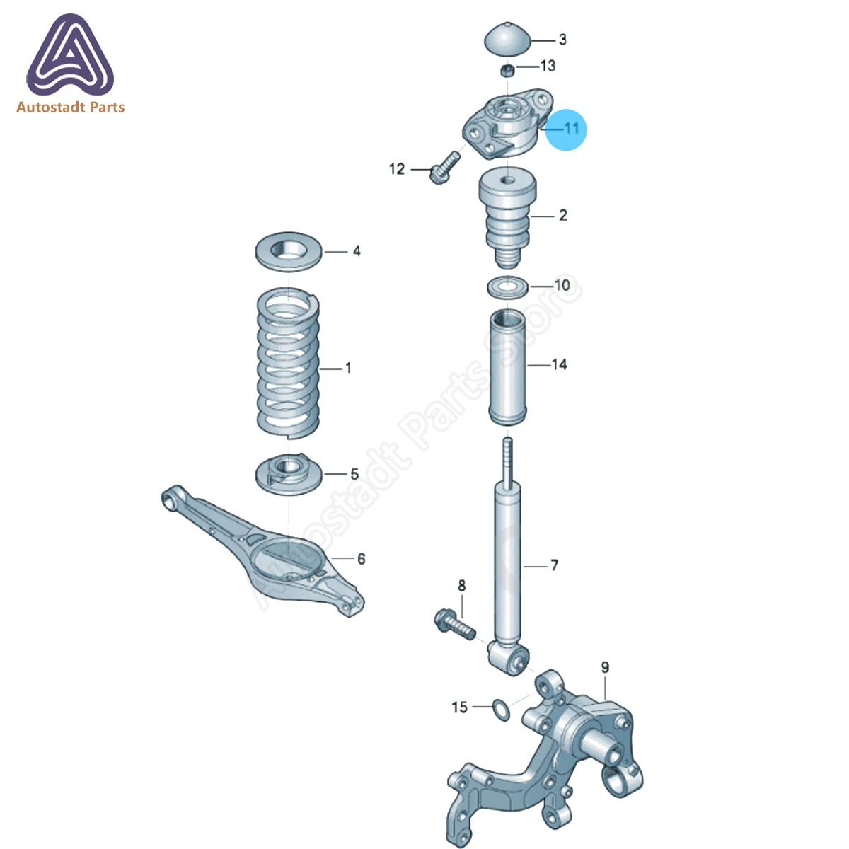3C0513353C Shock Absorber Bracket Rear Shock Top Strut For VW Golf 6 MK6 Touran Passat B6 CC Tiguan Octavia Superb Q3 1KD513353