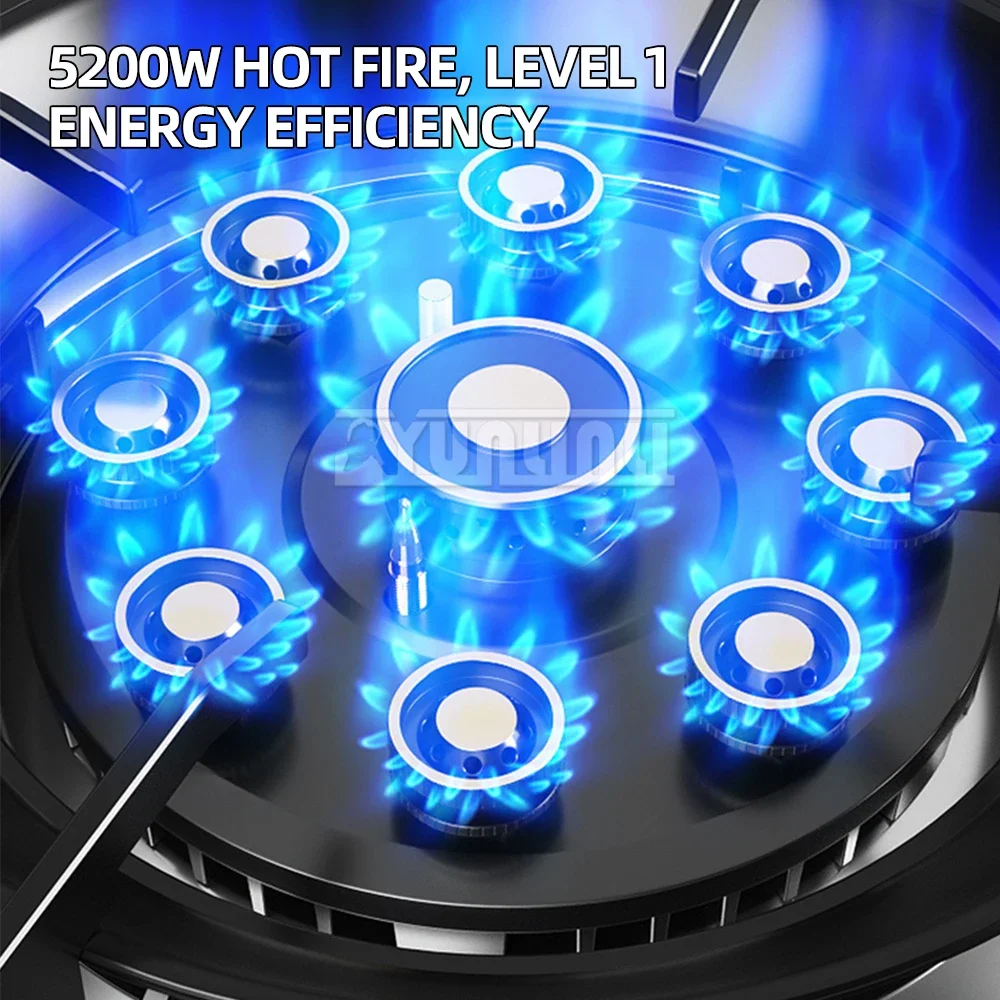 Gas Stove Dual Stove Household Embedded Natural Liquefied Gas Timing Hob For Kitchen