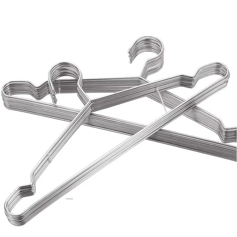 

10Pcs/lot Stainless Steel Hanger Non-slip Hangers For Clothes