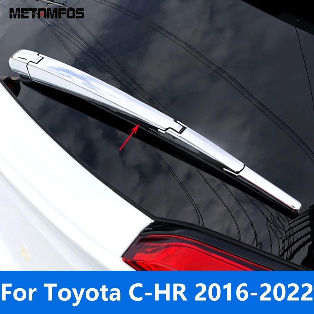 

For Toyota CHR C-HR 2016-2021 2022 Chrome Rear Window Windshield Wiper Arm Blade Cover Trim Exterior Accessories Car Styling