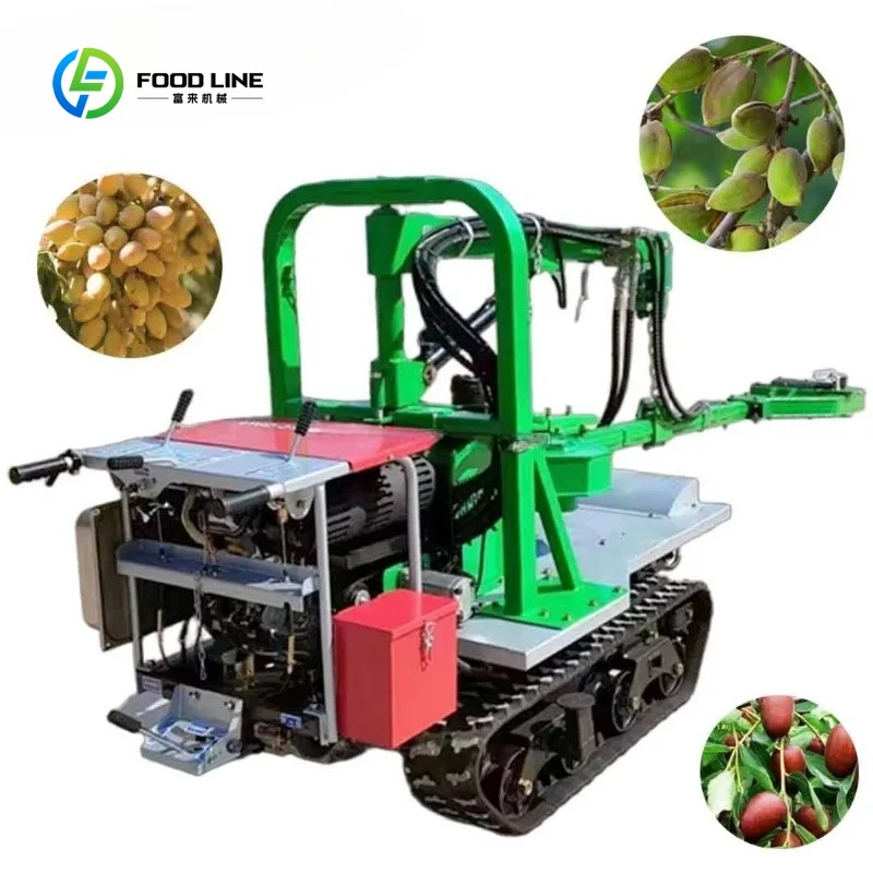 Customized Best Quality Nuts Date Harvest Harvesting Machine Olive Tree Shaker Fruit Nuts Tree Shaker Crawler Self Propelled