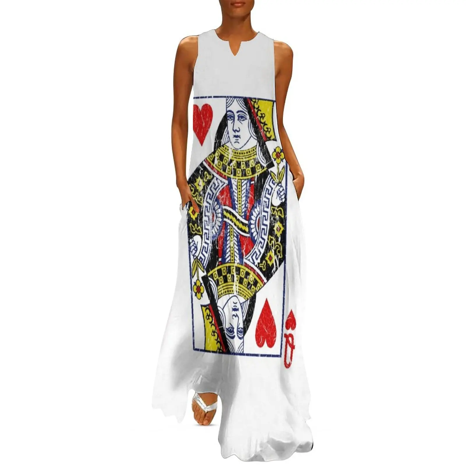 

Queen of Hearts Playing Card Long Dress summer outfits for women 2025 dress summer Summer dresses for women Dress