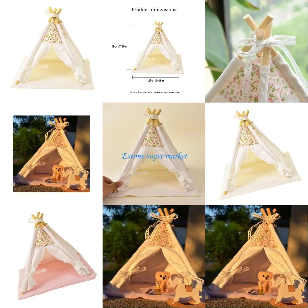 

090B Miniature Doll Tent 1/12 Camping Tent Scene Decors Doll House Outdoor Setting