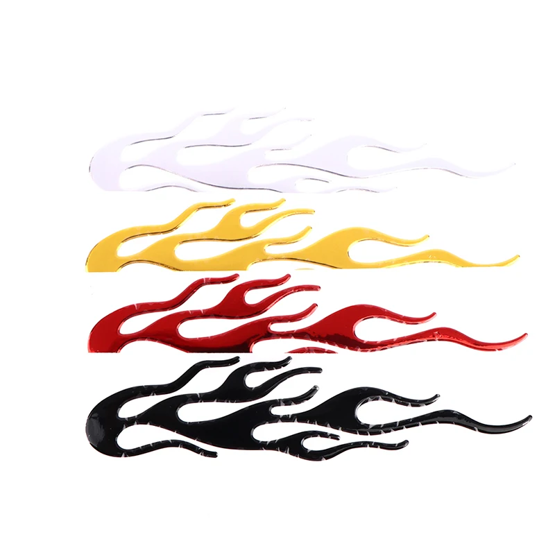 20*4 سنتيمتر سيارة دراجة نارية 3d لهب النار عاكس ملصق عاكس ملصق حائط من الفينيل