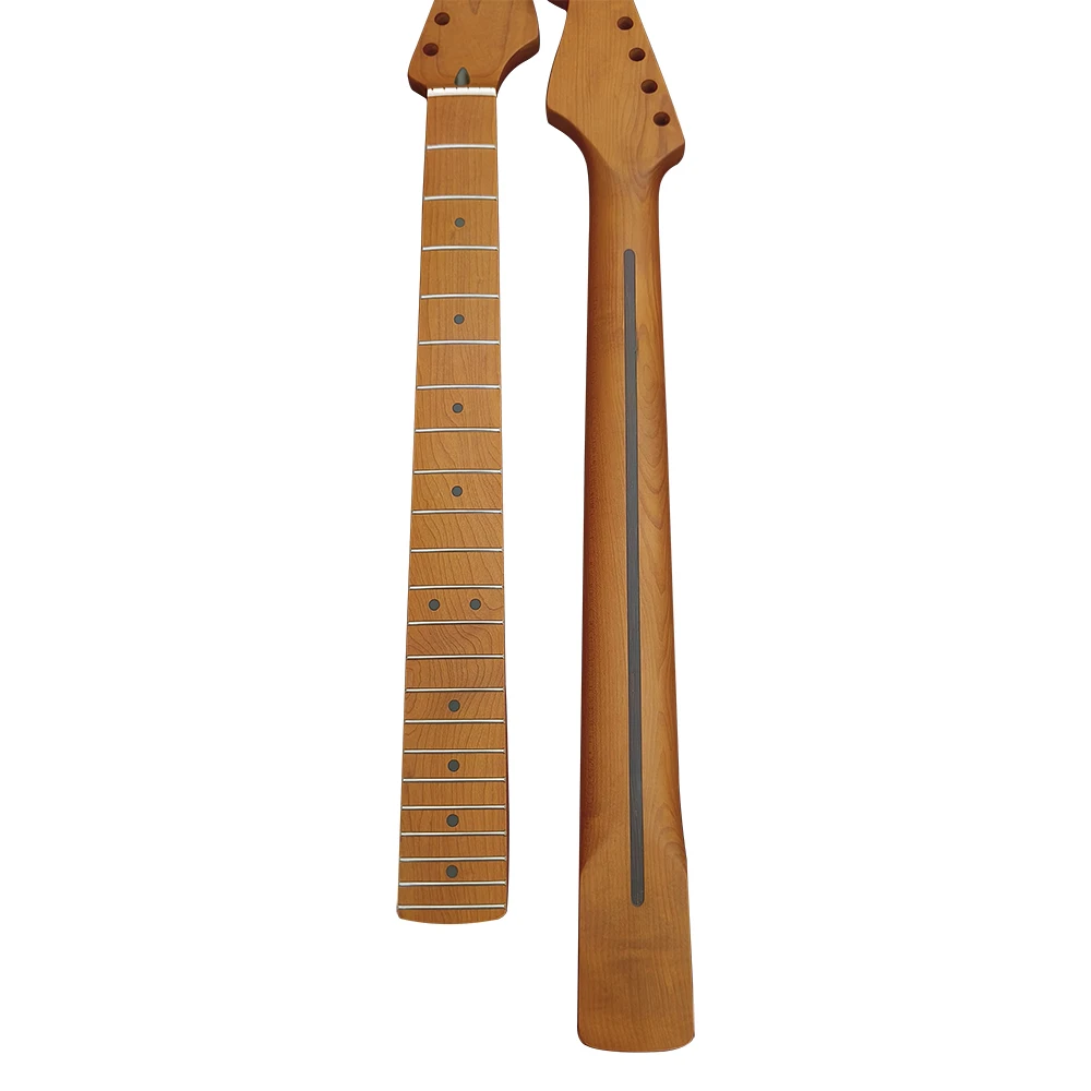 

Roasted ST Guitar Neck Satin Finished Canadian maple 22 Frets for Stratocaster style Electric guitar Parts Custom DIY