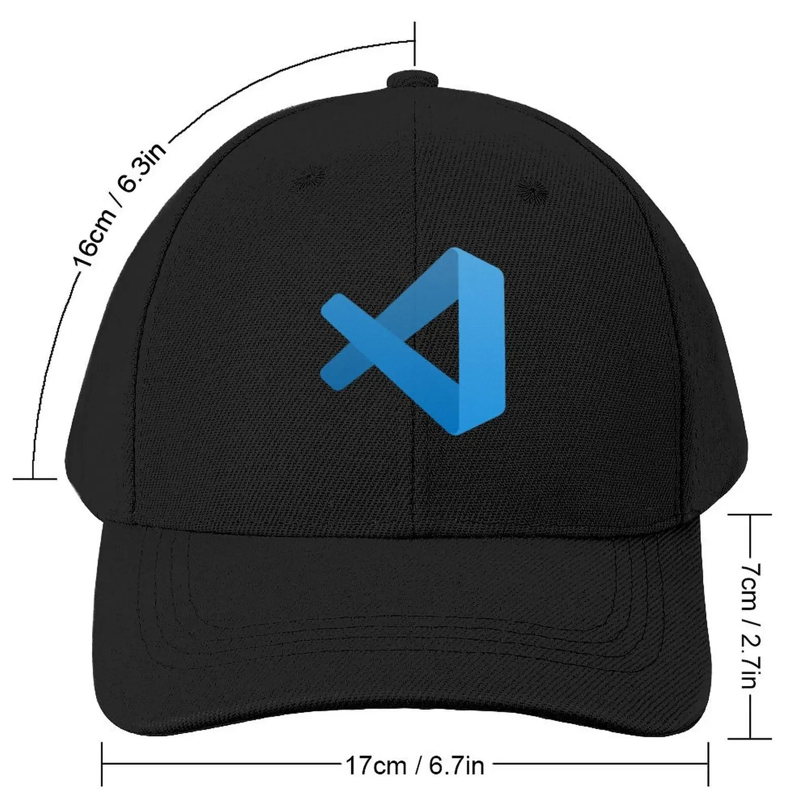 Visual Studio Code Baseball Cap derby hat hard hat Golf Hat Women's Golf Clothing Men's