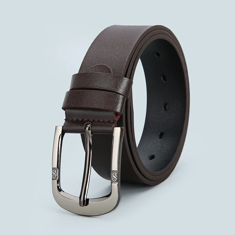 Neuer Herren-Gürtel aus echtem Leder, Retro-Freizeitgürtel, modischer Gürtel, Luxusmarke, luxuriöser, hochwertiger Gürtel für Herren, zur Jeansdekoration – Detail 2
