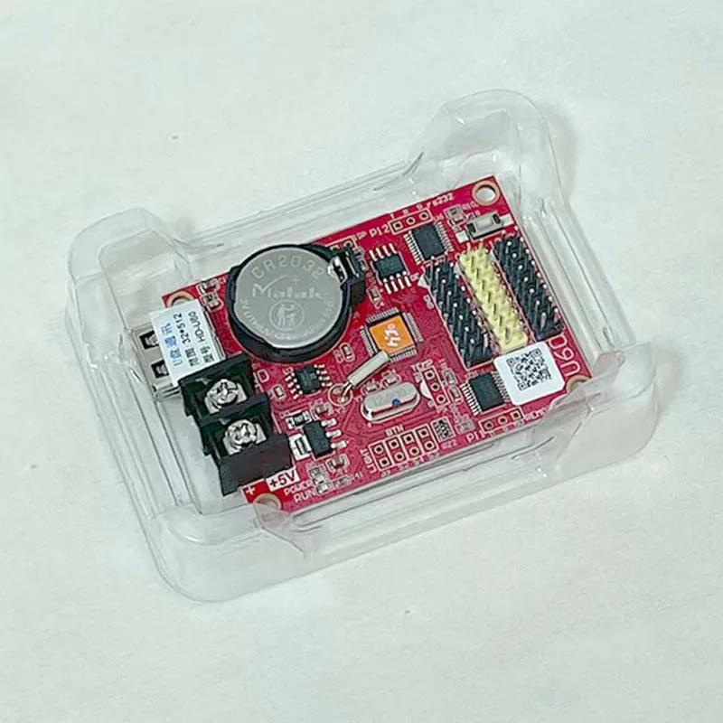 HD-U60 Single color LED Display Screen Pixel Animation Graphics Card  LED Digital Signage HUB12 HUB08 USB Port Control Card