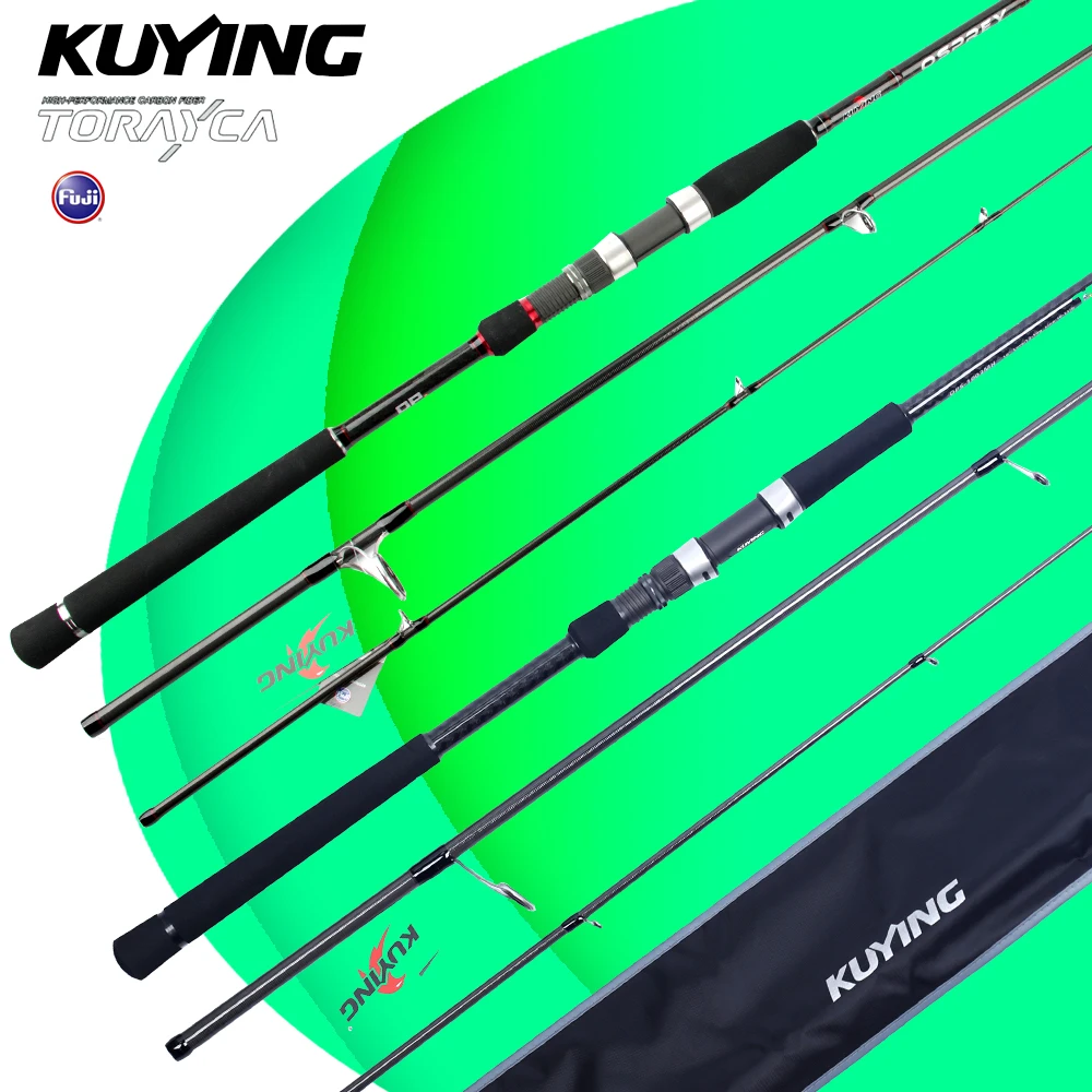 

KUYING OSPREY 9 футов 2,7 м 10 футов 3 м Ocean Shore Beach Rock Дальнее расстояние Бросок Спиннинг FUJI Карбоновая удочка Приманка Трость Полюс MH