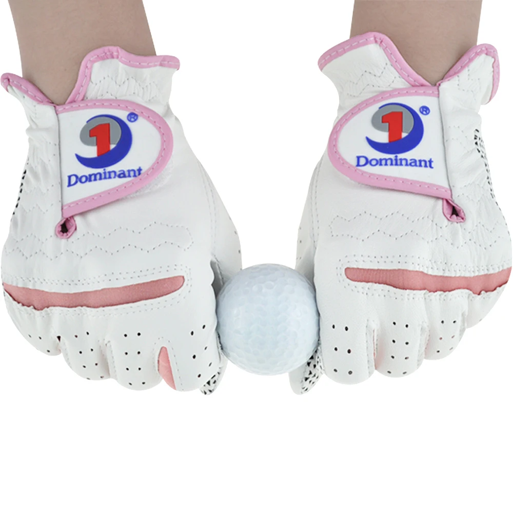 Gants de Golf en peau d'agneau pour femmes, 1 paire, souples, durables, antidérapants, respirants, adaptés à la main gauche et droite