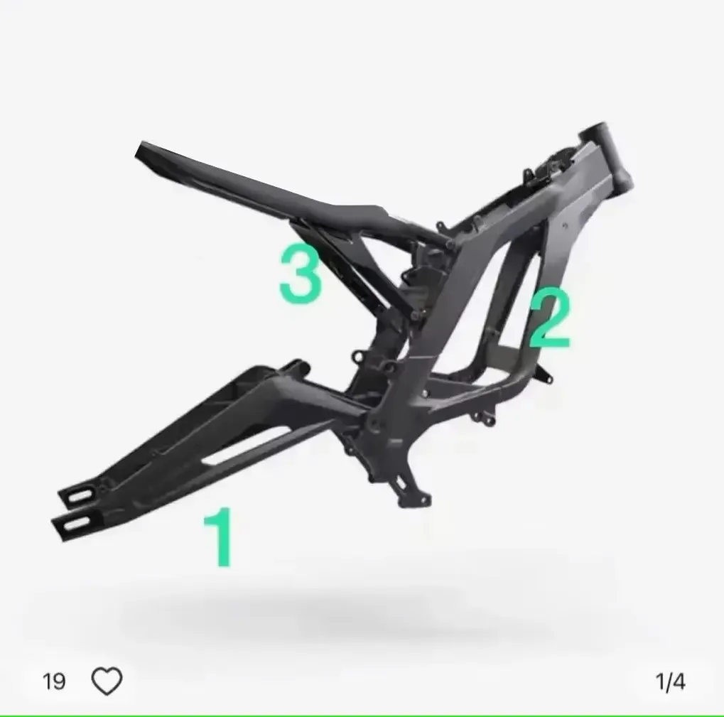 Para luz abelha x motor atualizações dirtbike motocicletas acessórios peças quadro principal subquadro garfo traseiro suporte do assento