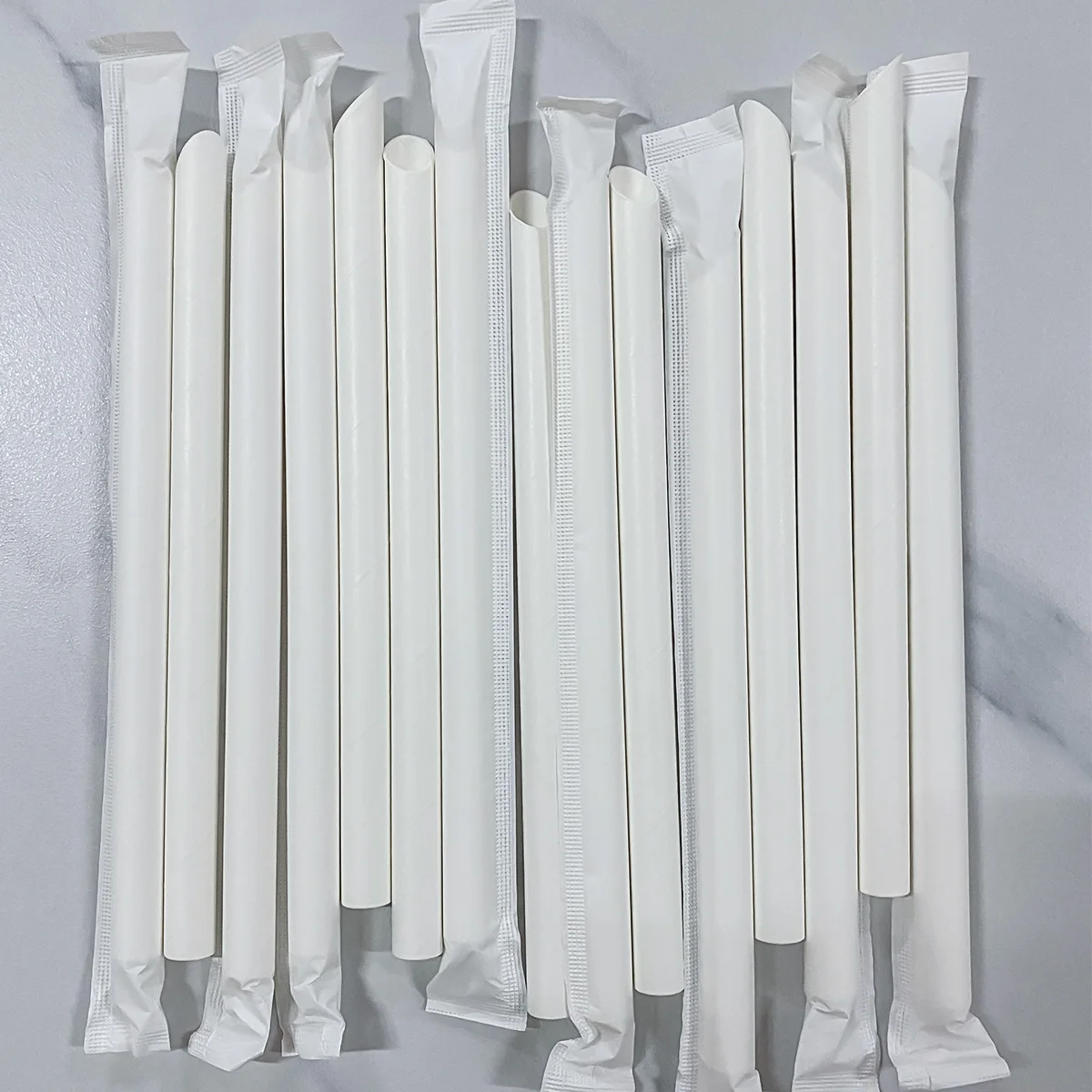 2000pcs Paper Straws White Single Packing Coffee Wine Restaurant for Wedding Birthday Bar Party Wedding Decoration Supplies