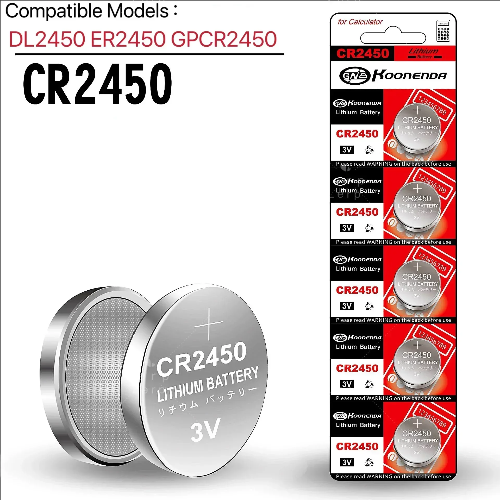 Cr2450 Knopf batterie 3V Alkali knopf batterie, Auto fernbedienung schlüssel elektronisch