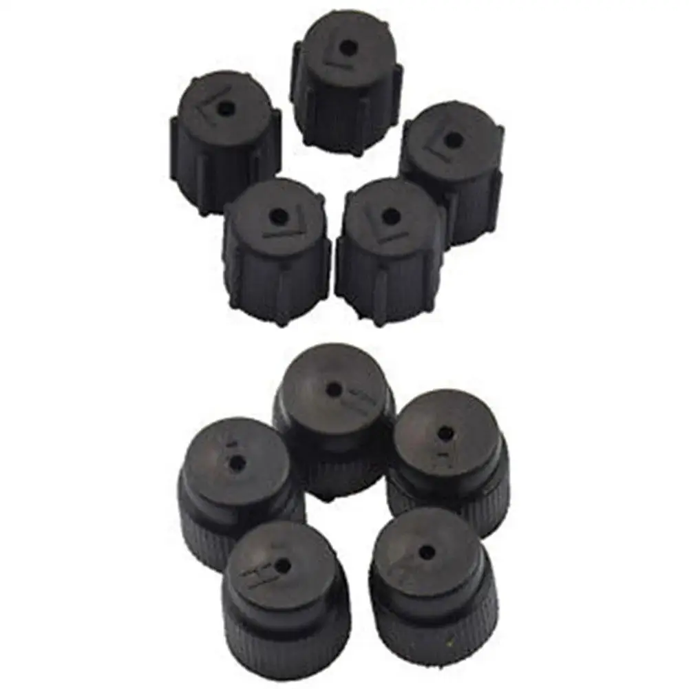 10PCS R134a Air Conditioning Cap AC Sealing Cap 5pcs High Pressure 16mm+5pcs Car Charging Port AC System Caps Accessories