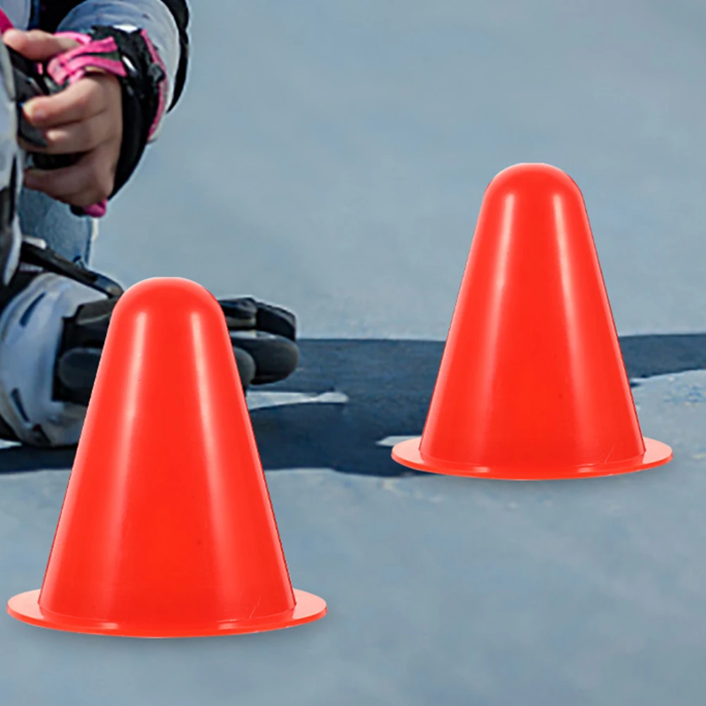 

40 Pcs Roller-skating Pile Obstacles Practice Cones Sports for Soccer Playing Field Marker Red Outdoor