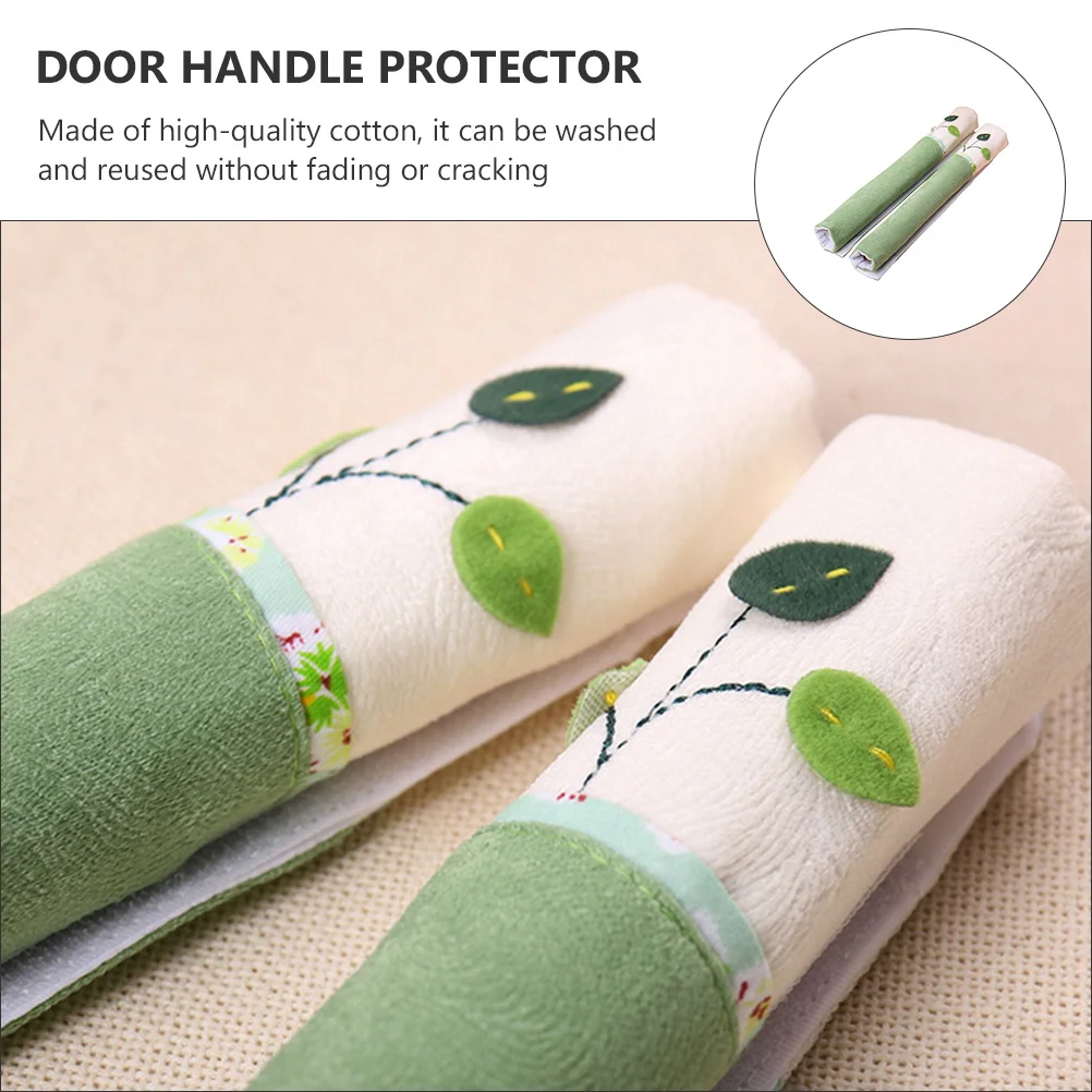 

2Pcs Fridge Handle Cover Cotton Refrigerator Door Handle Protector for Winter Kitchen Appliance Multi-Use Protector Stain