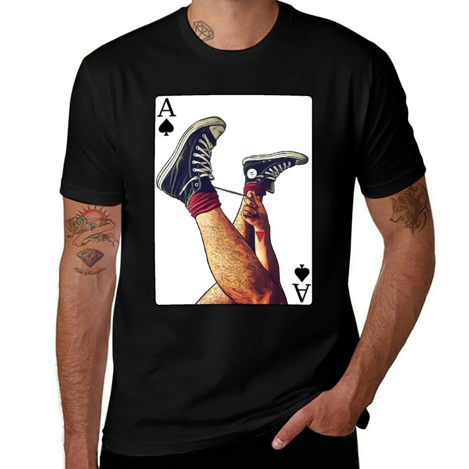 Ace T-Shirt Basic Solid Tee for Daily Use