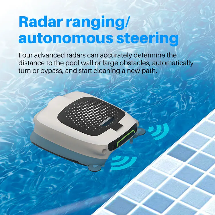 Wireless New Design Swimming Pool Cleaning Robot Skimmer Robot Water Surface Cleans Robot Swimming Pools