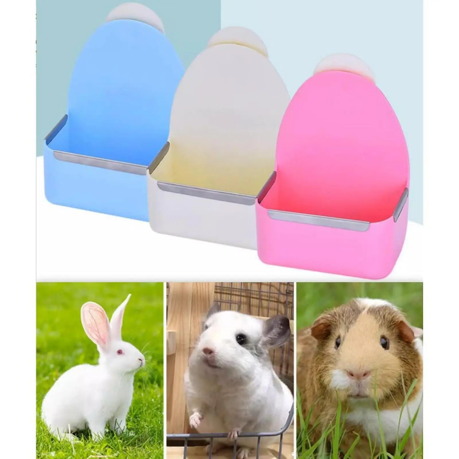 

Guinea Pig Hay Feeder Easy Refill Bin Feeder Food Basket Grass Frame Rack for Hedgehog Hamsters Small Animals Chinchilla