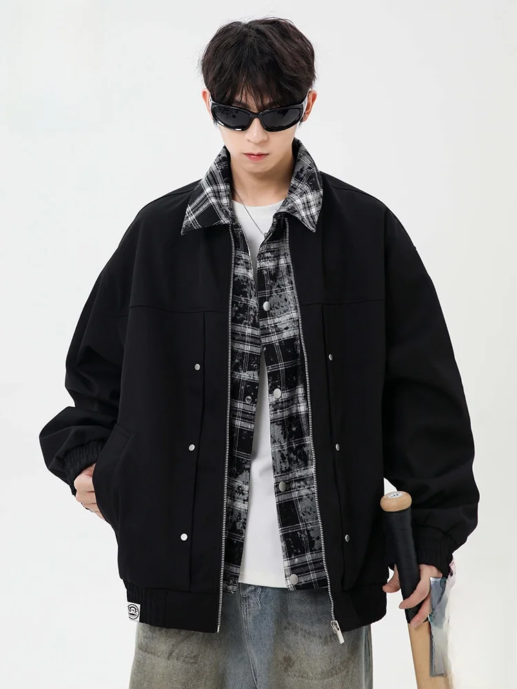 

Мужская куртка Paul Frank свободного кроя с длинными рукавами, имитация двухслойности, осенняя новинка, модная, из прочной ткани из полиэстера.