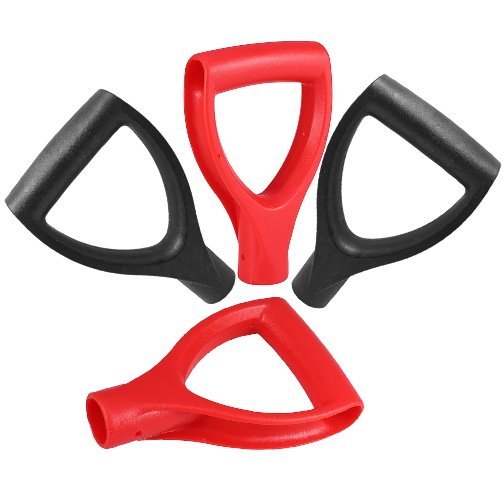 4 قطعة مقبض مجرفة على شكل حرف D مادة بلاستيكية تصميم مريح أدوات حديقة طويلة الأمد مقبض مجرفة مقابض قبضة