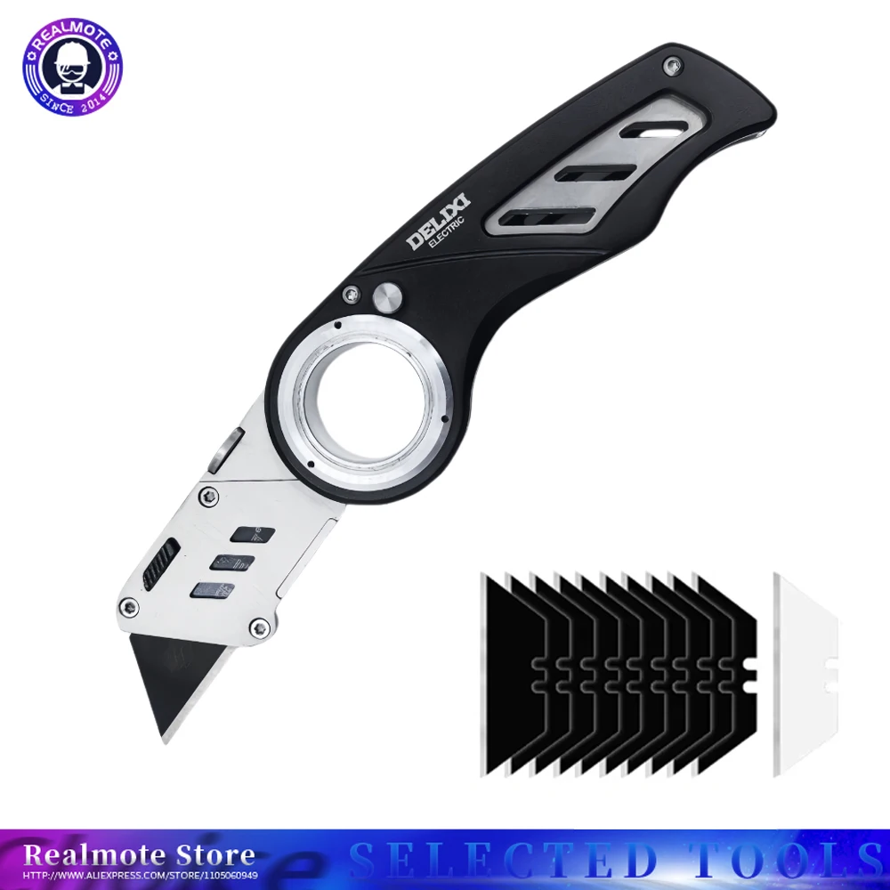 

Прочный многофункциональный складной универсальный нож Цельнометаллический сверхмощный нож для зачистки обоев с регулировкой угла Высокий галстук