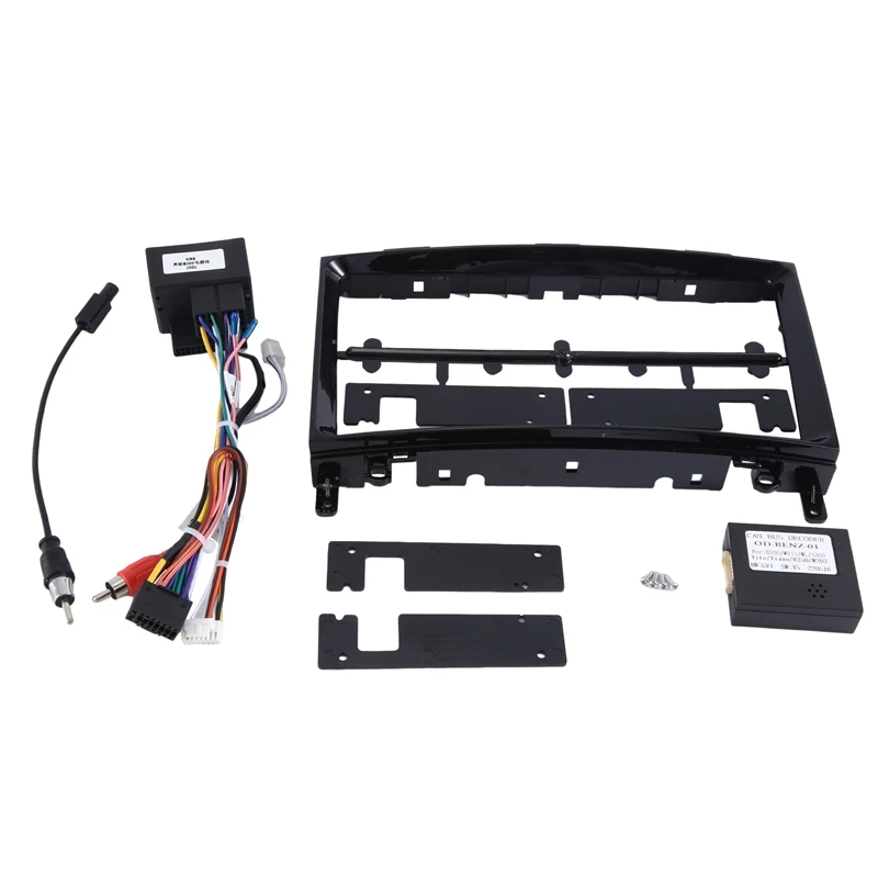 Plastic Car Radio Fascias For Mercedes Benz A-Class W169 B-Class W245 W906 Sprinter Viano Vito Crafter 9 Inch Panel