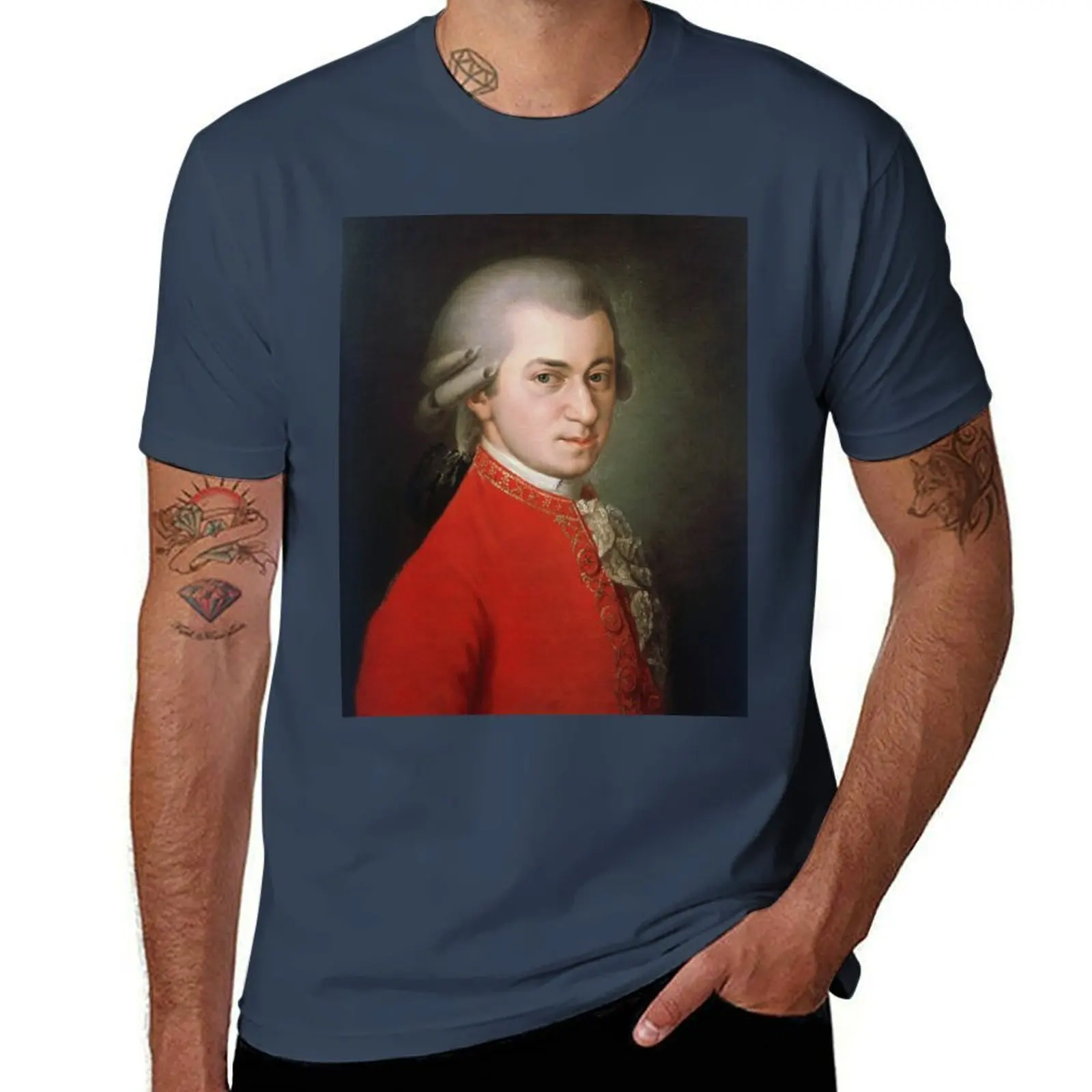 

Футболка Wolfgang Amadeus Mozart, дизайнерская мужская футболка, хлопковые футболки высокого качества, футболка высокого качества