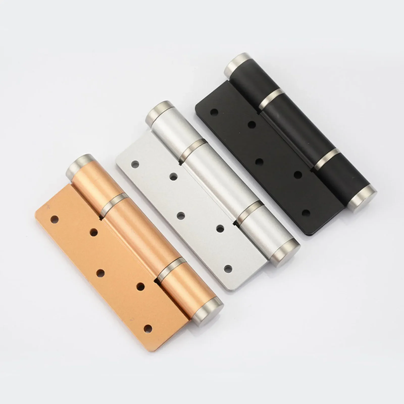 2pcs Invisible Door Hinge Self Closing Spring Hinges Hardware Cabinets Hydraulic Buffer Automatic Closer Mute