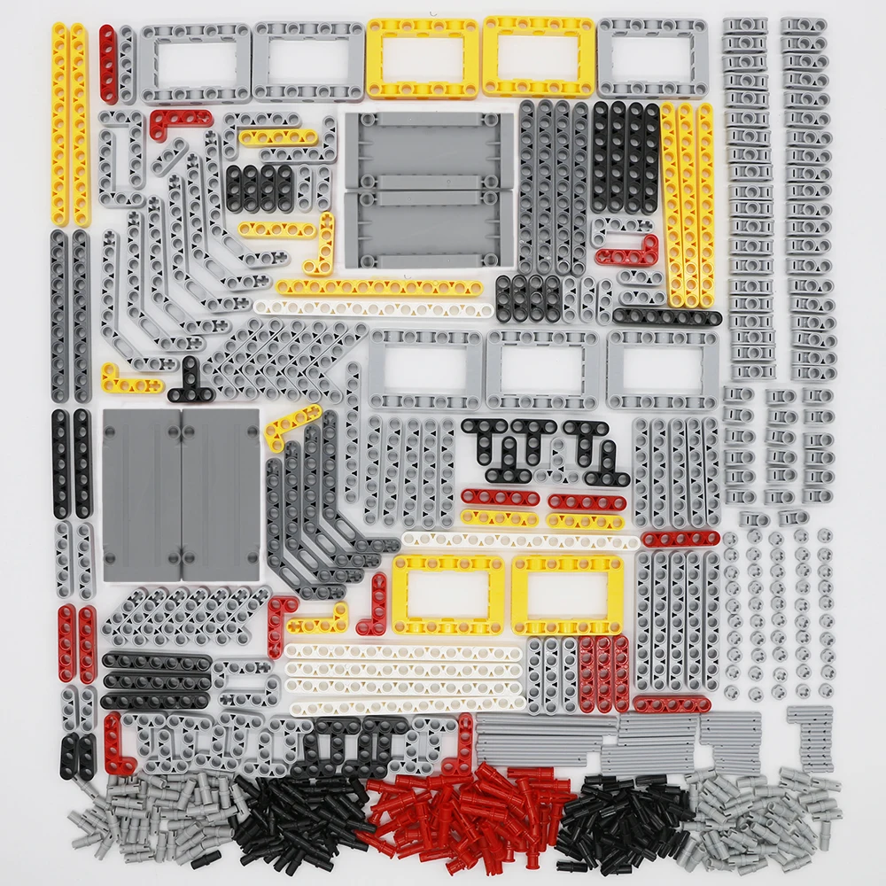 

548Pcs Technical Spare Parts Sets Liftarm Studless Beam Cross Axle Connector Panel Car Education Building Block Set