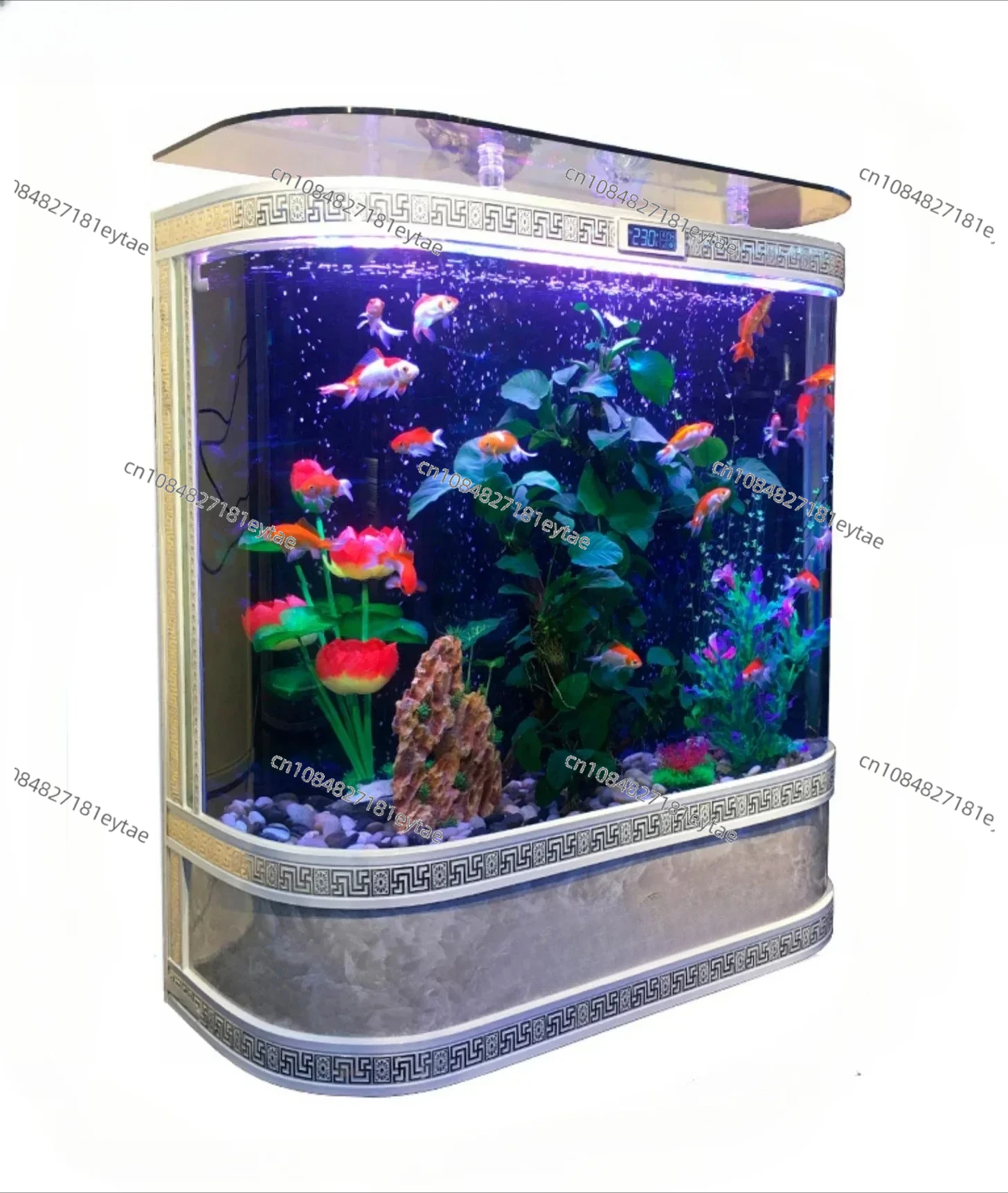 Household Living Room Fish Tank Aquarium Glass Fish Globe Desktop Water Tank