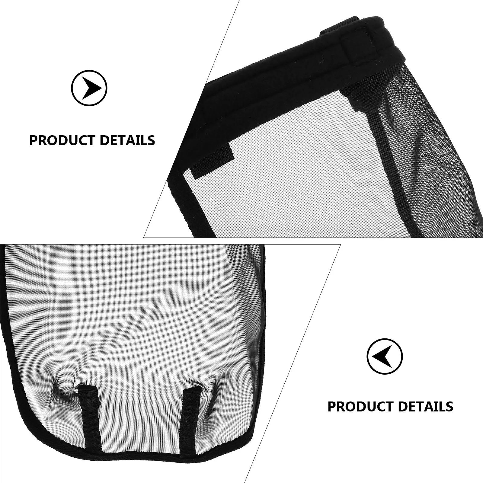 قطعة واحدة من قناع شبكي صيفي مقاوم للحشرات مع غطاء وجه مرن ناعم لارتداء مريح طوال اليوم