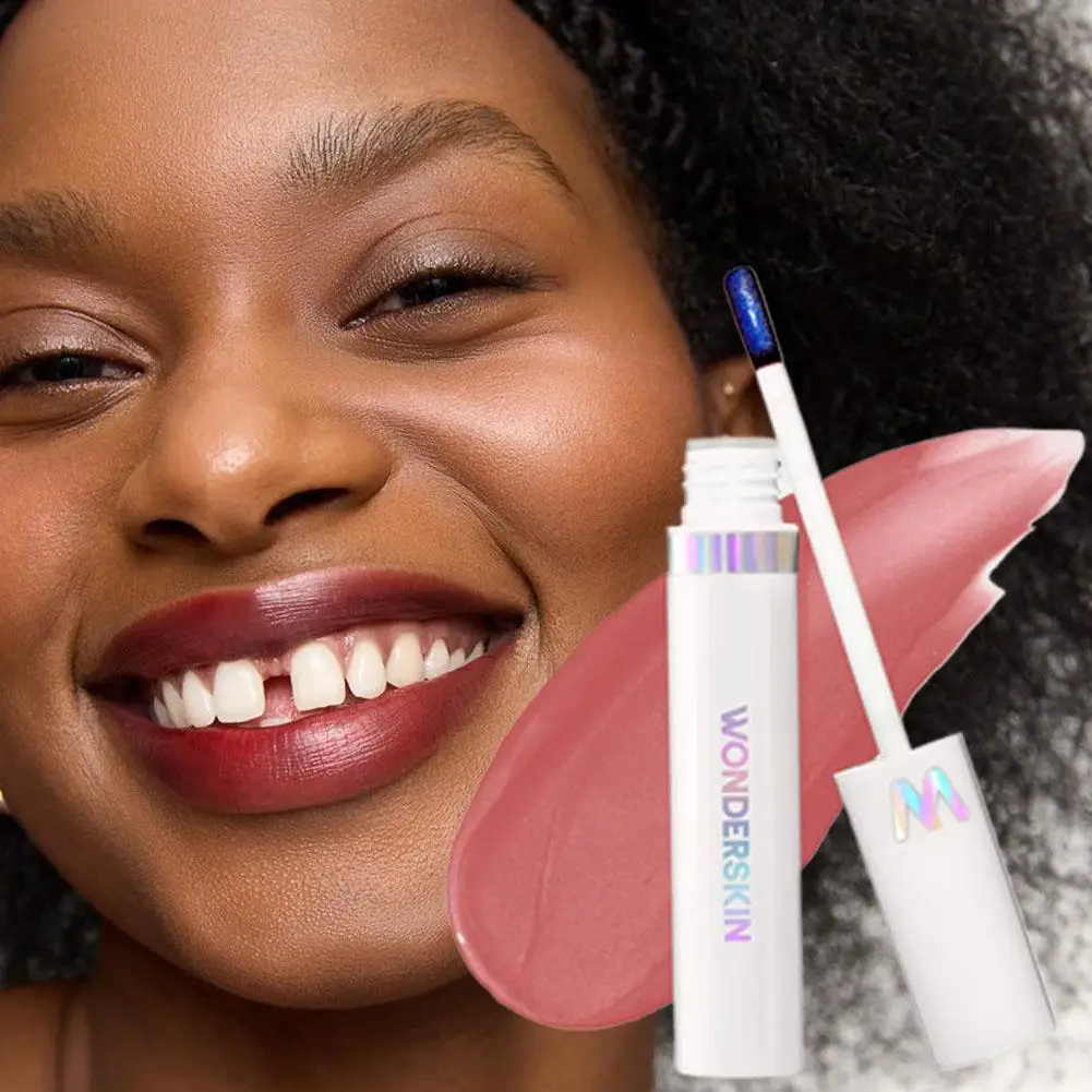 Wonderskin Peel Off Lip Stain, Long Lasting Waterproof Lip Tint, Transfer Proof & Non-stick Cup, Pink Gloss Makeup Cosmetics